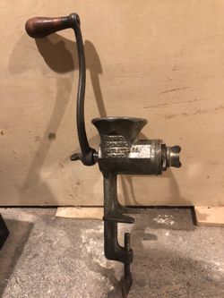 Antique meat grinder