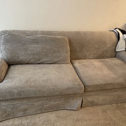 Heather Grey Deep Seated Comfy Couch $50