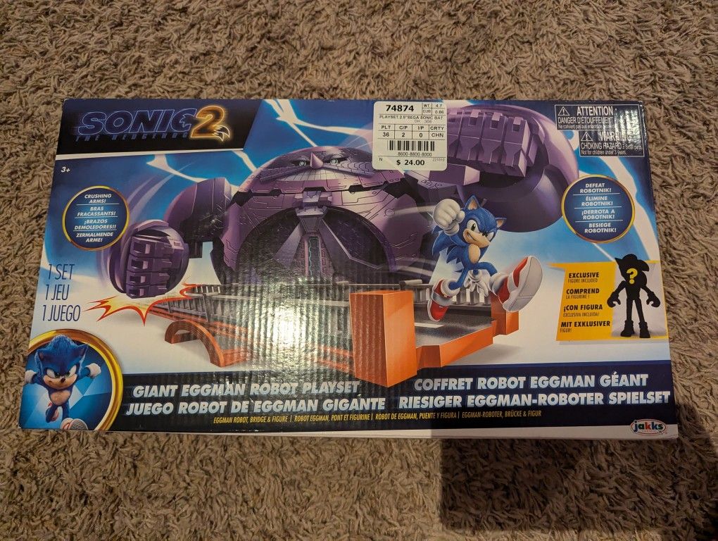 Sonic 2 Giant Eggman Robot Price Marked