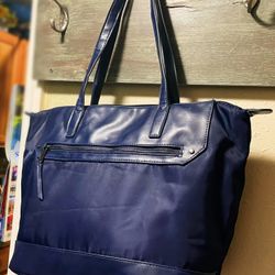 Navy Tote Purse