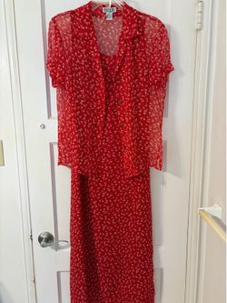 Size 6 - Red Flower Dress