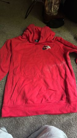 Nike red hoodie