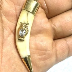 14k Authentic TG Tusk Pendant