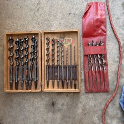 Irwin,Bluwin,Dunlap Vintage Auger Bits