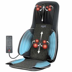Brand New Mynt FSA Eligible HSA Approved Shiatsu Neck and Back Massager for Chair with 10 Deep Kneading Nodes, 2D & 3D Back Massage with Heat, Portabl