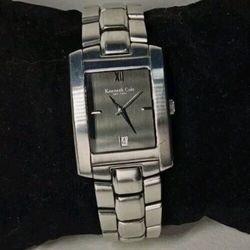 Kenneth Cole KC3141 Charcoal Gunmetal Dial Stainless Steel Links Bracelets Watch