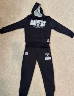 Kids Raiders sweatpants and hoodie set