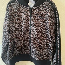 Girls Adidas Cheetah Print Sweater