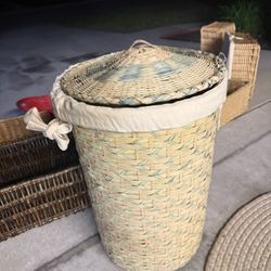 Tall Wicker Basket
