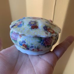 Vintage and Ceramic and Trinket box