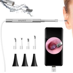 Anykit Ear Wax Removal Tool, HD Otoscope for Android and PC-NOT for iPhone/iPad, Ultra Clear View Ear Camera with Wax Remover, Ear Endoscope with LED 