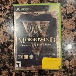 The Elder Scrolls III Morrowind GOTY Original Xbox Game CIB Tested