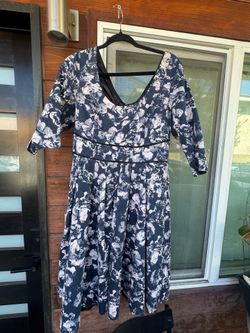 Blue and pink floral dress size XS/12 plus size store