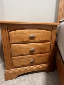 Wood Nightstand