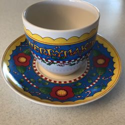 Vintage Mary Engelbreit Cup & Saucer 
