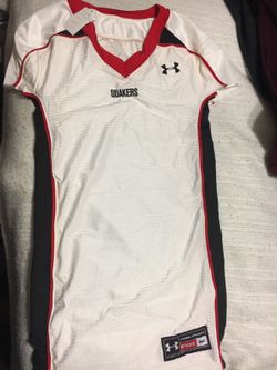 Under Armour jersey dress/White with Red & Black outline size medium
