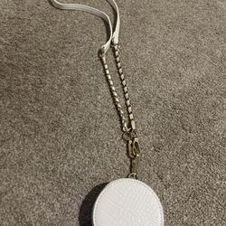 Small Women’s White Bag With Long Chain
