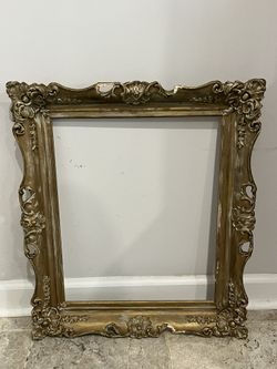 Antique Wood Gesso Frame