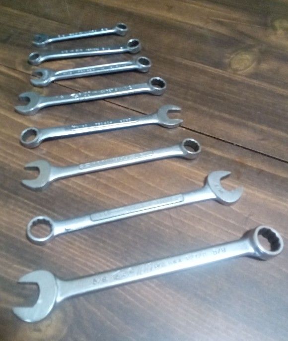 8 Piece Steel Wrench Set