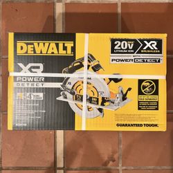 DEWALT XR Power Detect 20-volt Max 7-1/4-in Cordless Circular Saw