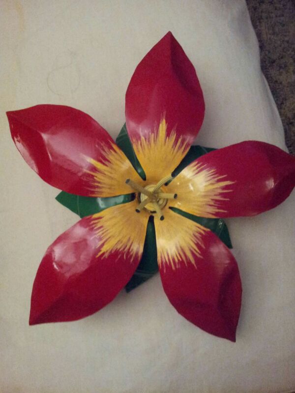 Hand made and painted flowers