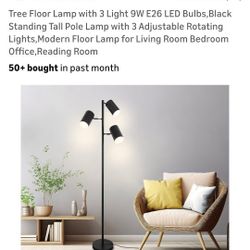Floor Lamp With 3 Lights 