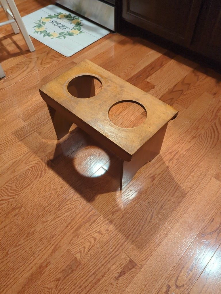 Tall Homemade Dog Bowl Holder (Bowls Not Included)