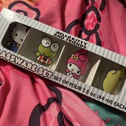hello kitty shot glass cups 