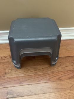 2 Step Stools Grey
