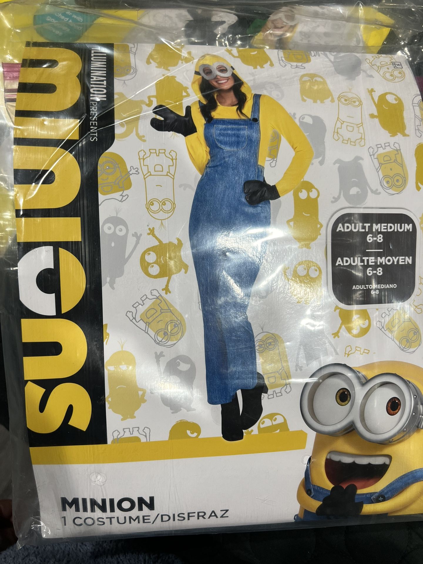 Adult Minion Costume- Women Size M (6-8)