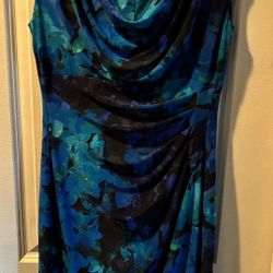 Ralph Lauren Fully Lined Blue Dress Size 8