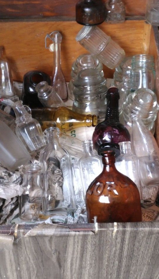 Vintage Bottles And Glasswear
