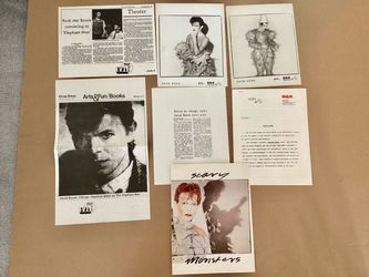 1980 David Bowie Scary Monsters RCA Records Press Kit Brian Duffy Photos VERY RARE