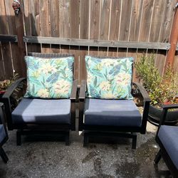 Allen & Roth outdoor rocker chairs