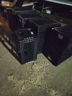 MILK CRATES $5.00 I HAVE 16 AVAILABLE