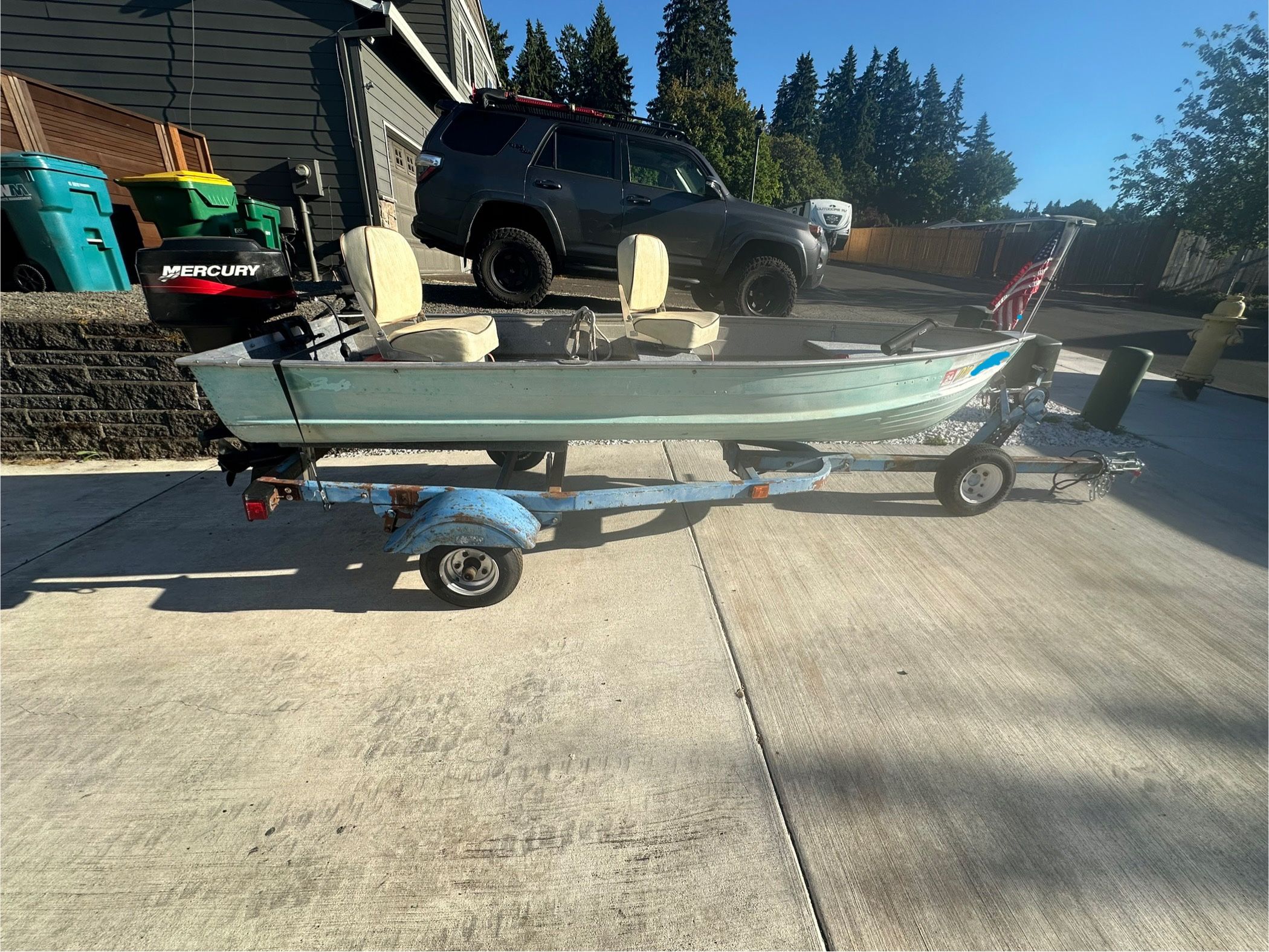 1962 Mirrocraft Boat With Trailer