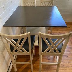 High Table And Bar Stools 