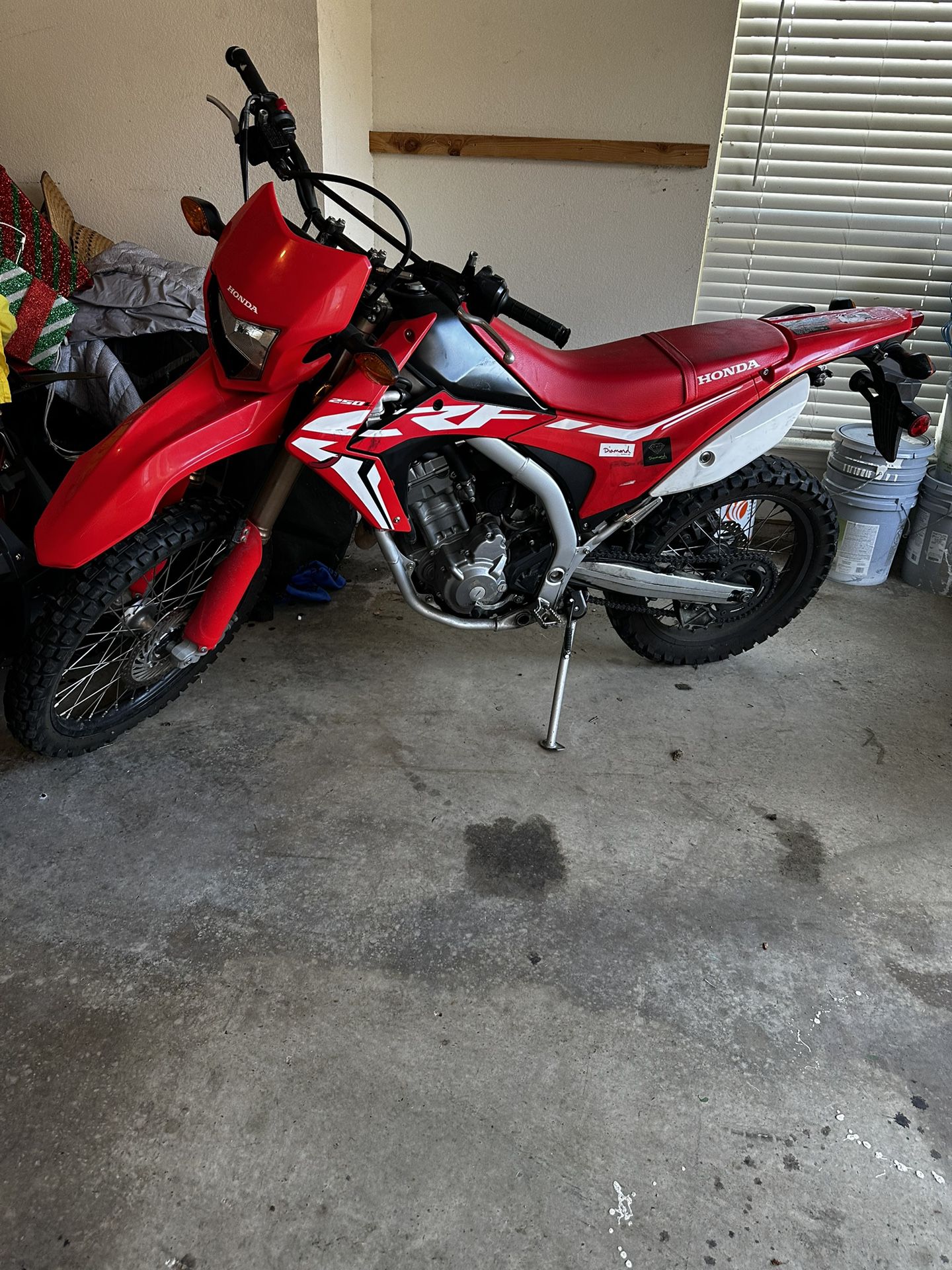 Red 2021 Honda Dirt Bike 