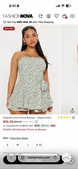 Fashion Nova Floral Romper