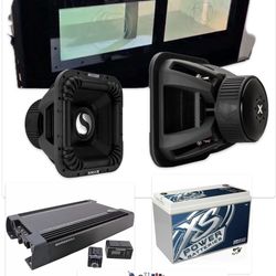 NEW POWERFUL BASS PACKAGE KICKER SOLO X 15” WITH BIG CUSTOM PORTED BOX RGB LIGHTS