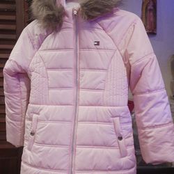 Girls Pink Puff Jacket