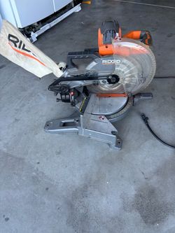 Ridgid R4112 15 amp 10 inch dual bevel miter saw