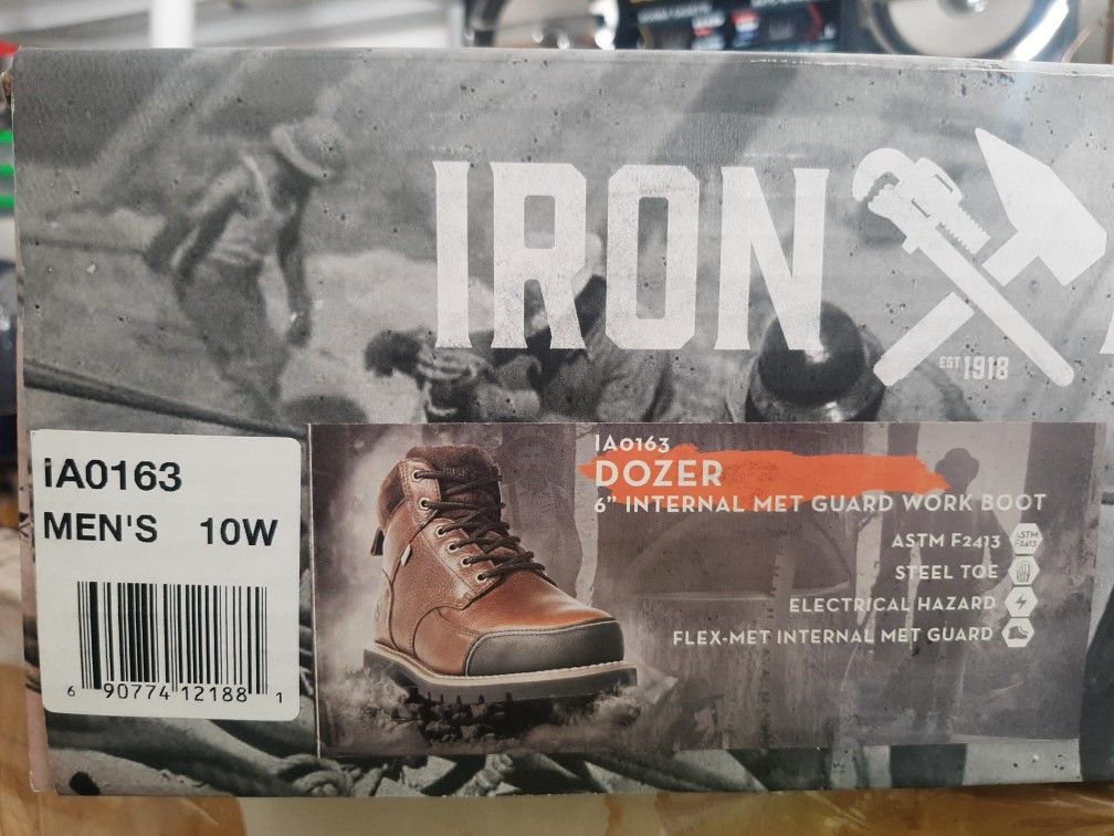 Iron Age Dozer Steel Toe Work Boot NEW