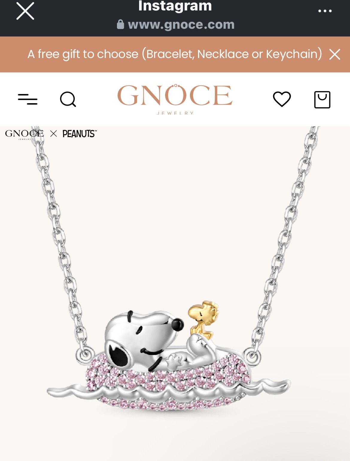 snoopy necklace