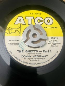 THE GHETTO - DONNY HATHAWAY 7’ RECORD RARE SOUL 45 RARE OLDIES 45 Low RIDER OLDIES BREAKS 45