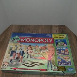Hasbro My Monopoly Board Game Custom Version Personalized  Ages 8+ Made in USA