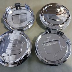 4 Cadillac Escalade 07-13 Wheel Center Caps 83mm Chrome Logo 18 & 20" Wheels