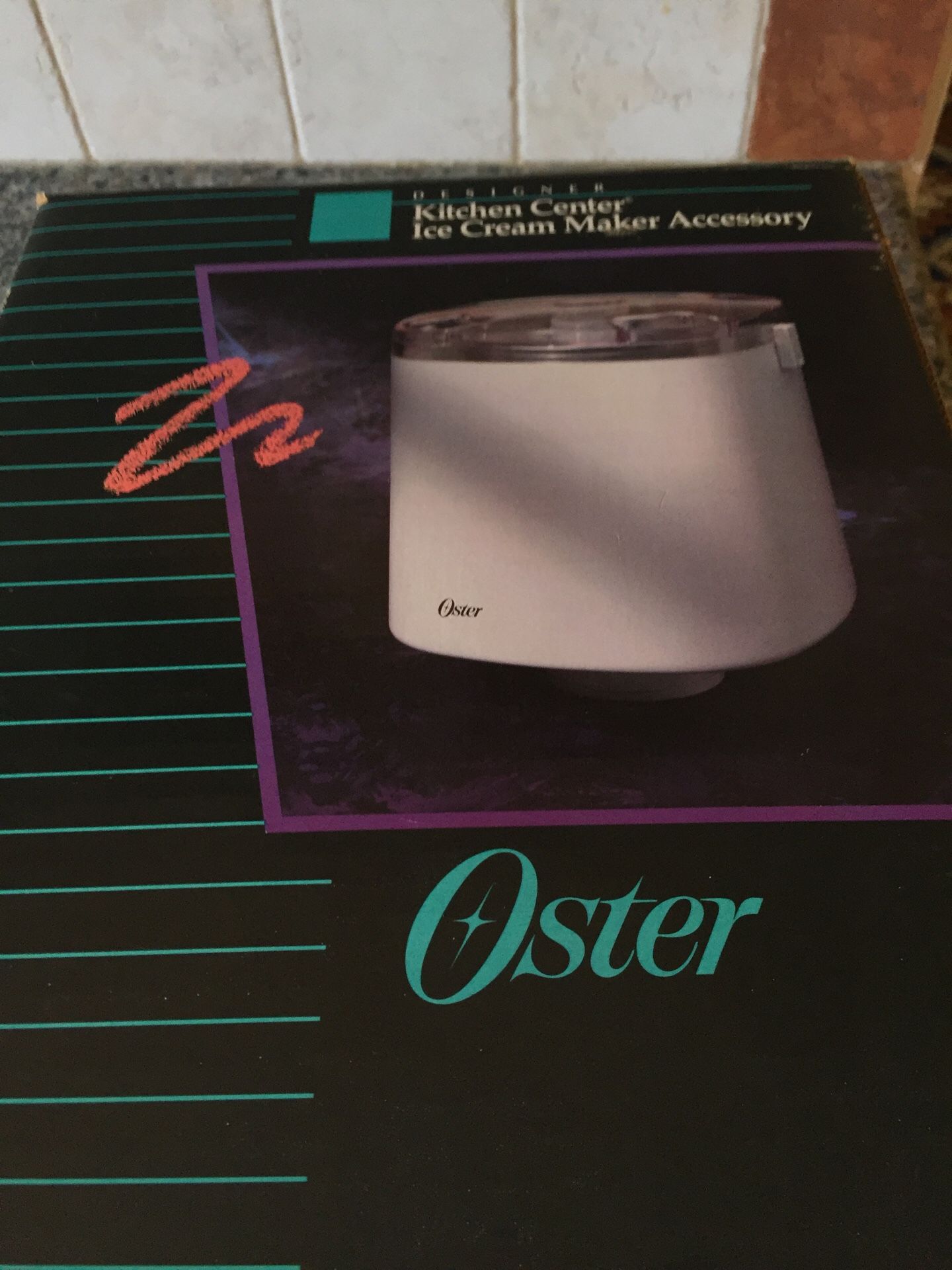 Oster kitchen center ice cream maker