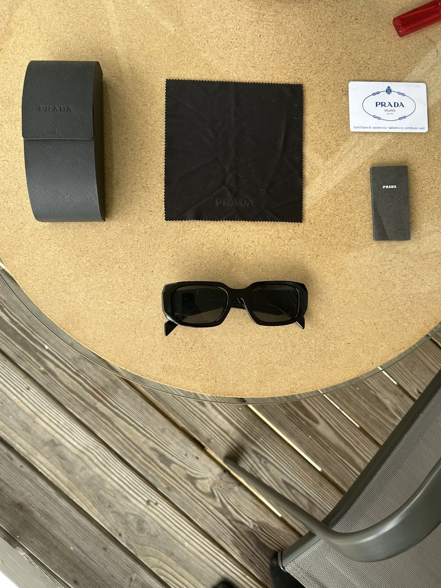 Prada Symbole Sunglasses Women Slate Gray