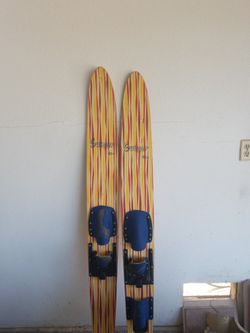 Vintage Wooden Water Skis